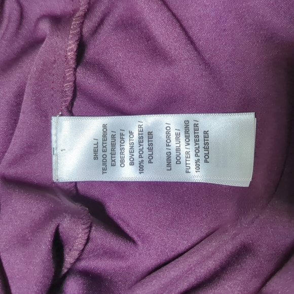 Adrianna Papell Women's Purple Sequin Formal Dress 4 - Picture 7 of 10